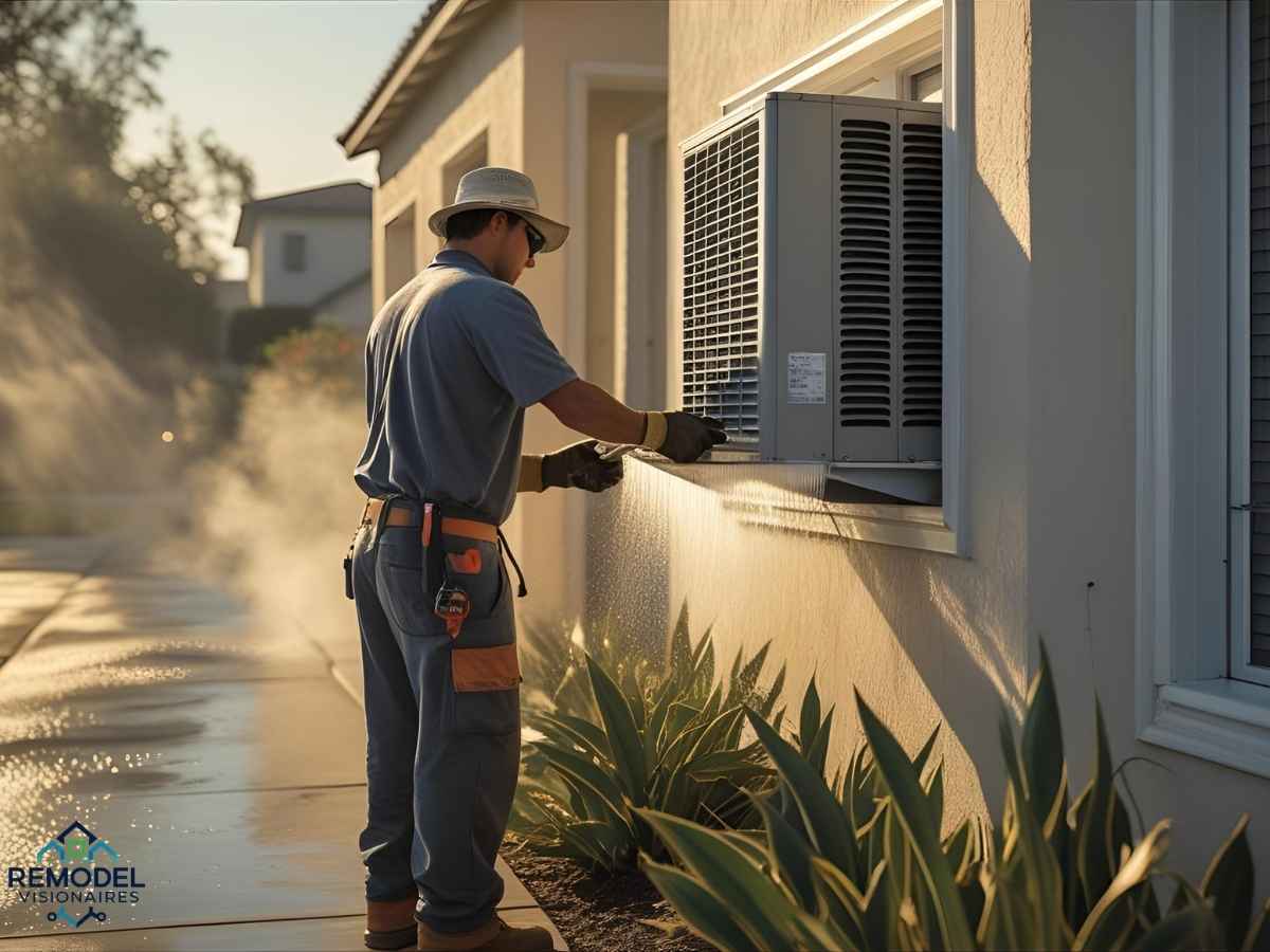 Los Angeles home appliances during heat wave showing air conditioning unit and maintenance in extreme weather conditions