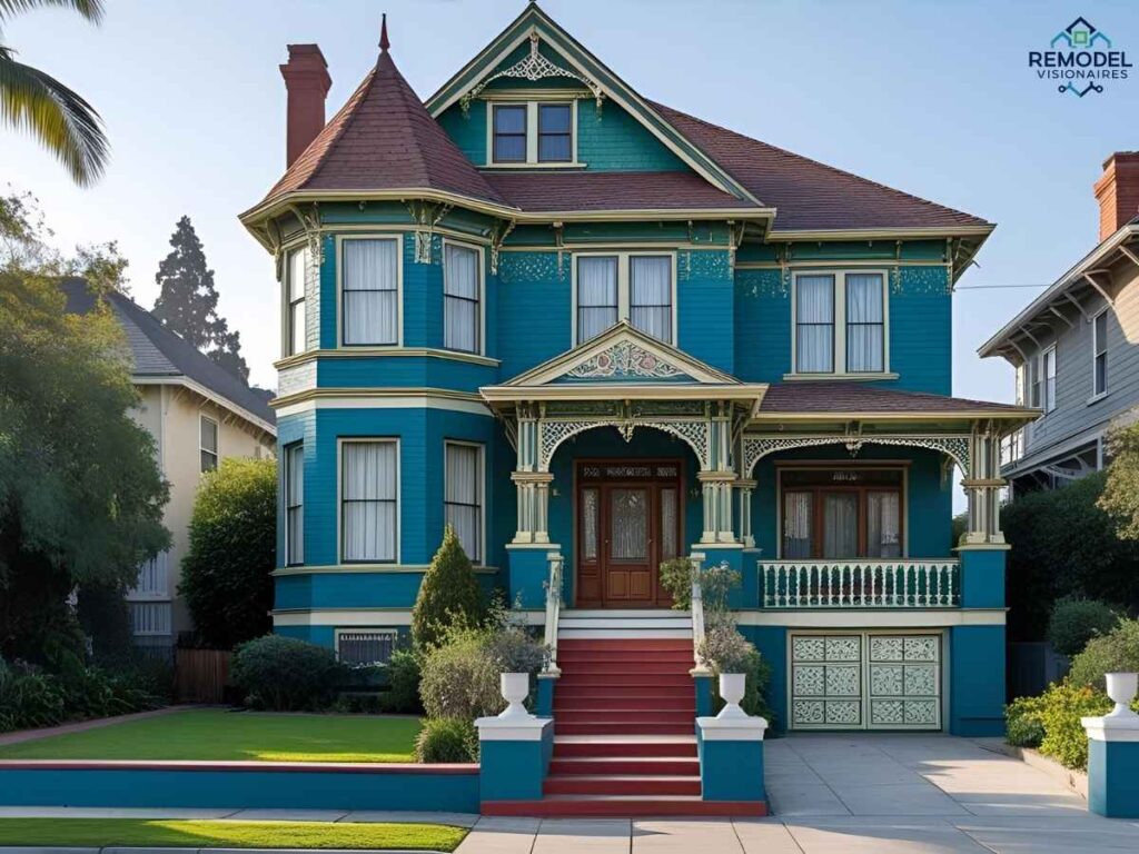 Victorian Echo Park house painted in 2025 Los Angeles color palette
