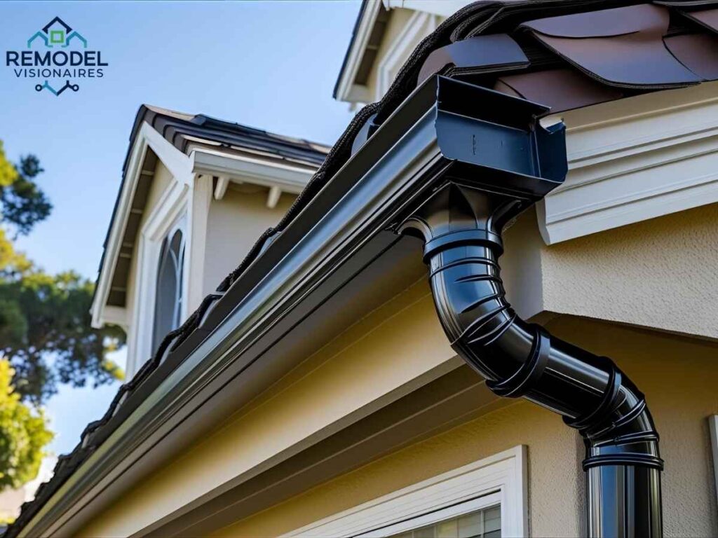 Expert Stonestown gutter downspout system on Los Angeles home roofline