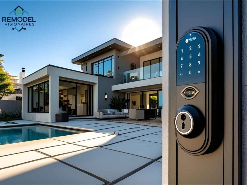 Los Angeles home equipped with advanced smart lock security system