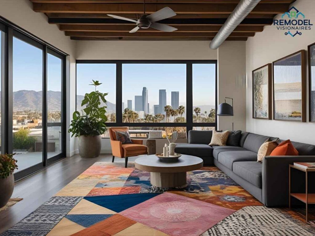 SoMa loft flooring redesign featuring mixed media in Los Angeles